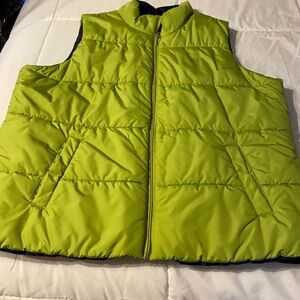 Lime Green Puffer w/ Free Blue Sweatshirt
